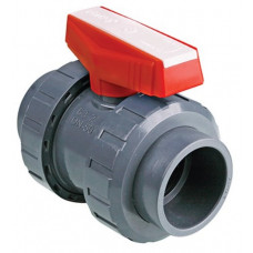 Кран шаровый ПВХ 110 под клей, PTFE, PIMTAS, Турция 205 00 110 2